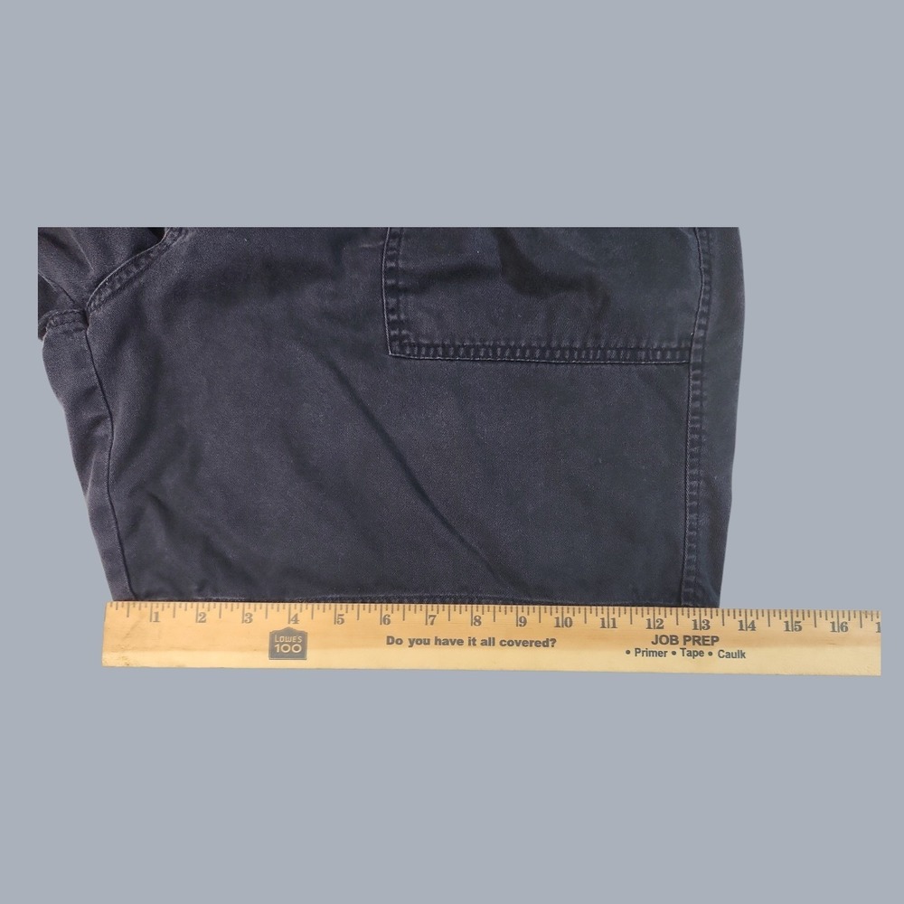 St John's Bay Men's Size 42 Blue Utility Fatigue Shorts Side Elastic Cotton - Picture 6 of 6